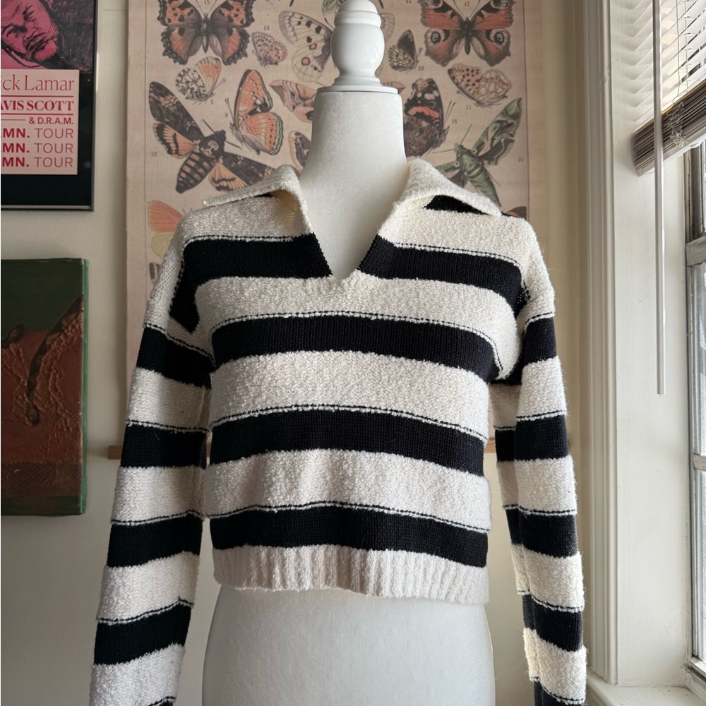 Striped Black and White Sweater